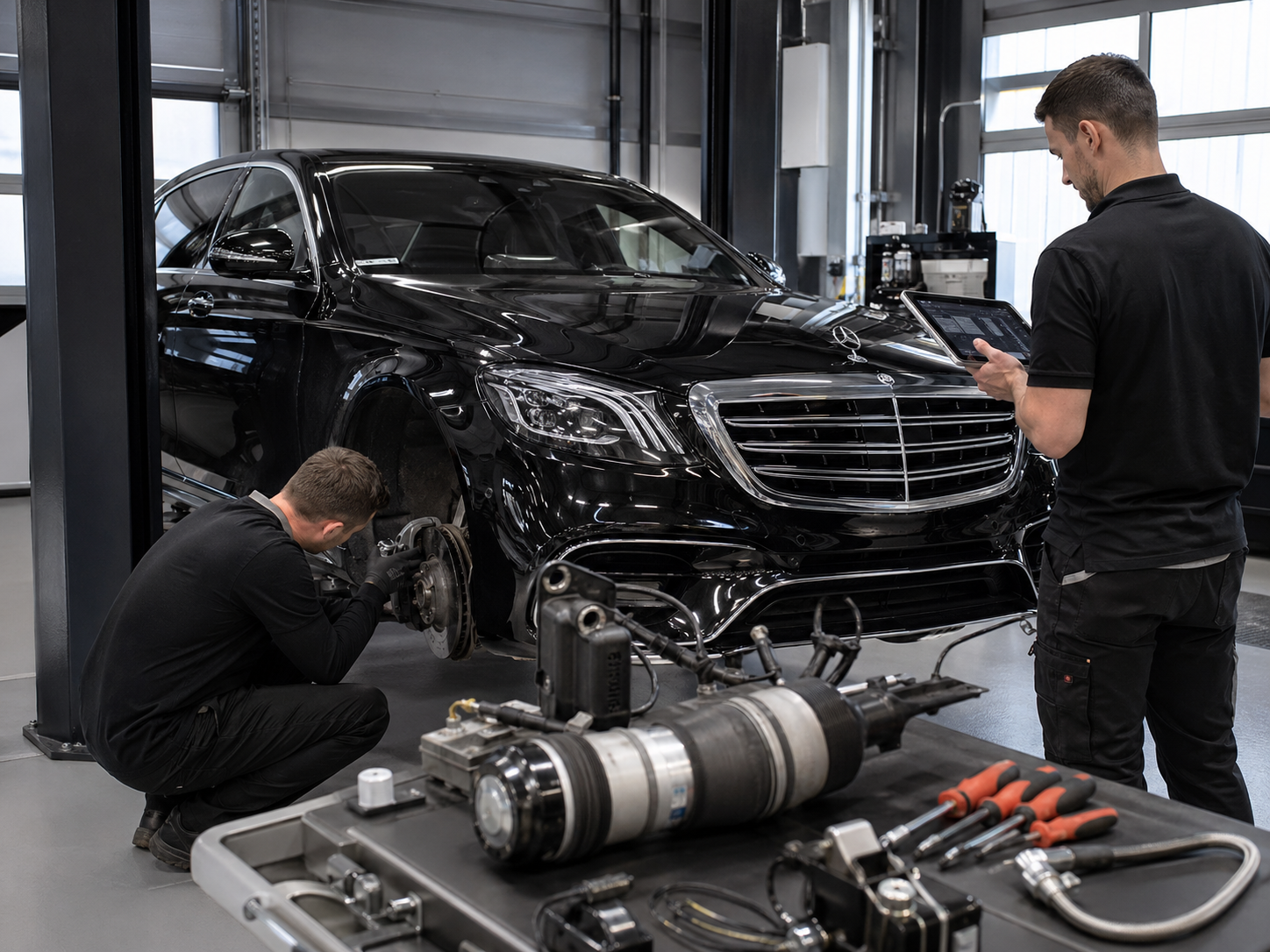 Что важно знать о пневмоподвеске mercedes benz